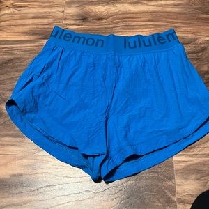lululemon logo shorts